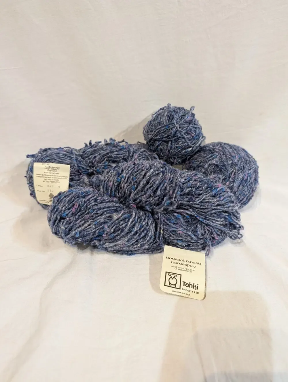 TAHKI DONEGAL TWEED HOMESPUN 100% Wool 3.5oz COL 843